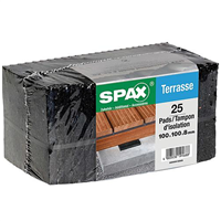 Tampon d'isolation pour terrasse Spax - 100,0 MM x 100 MM - ép. 8,00 MM - 25 pièces