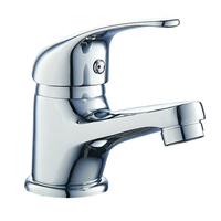 Mitigeur de lavabo avec vidage complet - Siesta Eurosanit - Hauteur 108 mm - Corps en laiton chromé