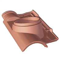 Tuile à douille en terre cuite - Galléane 12 - diamètre 150 mm - Silvacane littoral