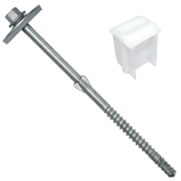 Vis autoperceuse Canalvis bois avec rondelle Vulca et pontet support d'onde profil GO - lot de 20