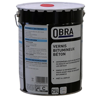 Vernis bitumineux pour bétons bois et métaux - Obra - seau de 25 L