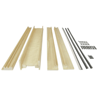 Kit habillage porte intérieure Speedy bois brut prêt à peindre pour châssis à galandage Extension 95/100 de largeur 126 cm à 206 cm
