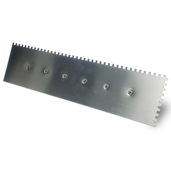 Platoir peigne colle pour carrelage grand format 65958 Rubi - Lame acier 48 cm Denture carrée 6x6 mm