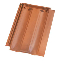 Tuile PV10 Huguenot - à emboîtement grand moule faiblement galbée à relief - Flammé rustique