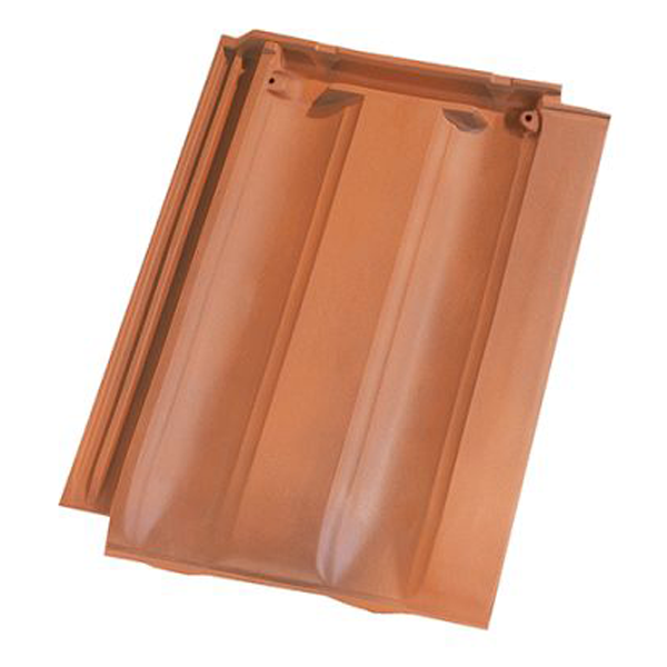 Tuile PV10 Huguenot - à emboîtement grand moule faiblement galbée à relief - Flammé rustique