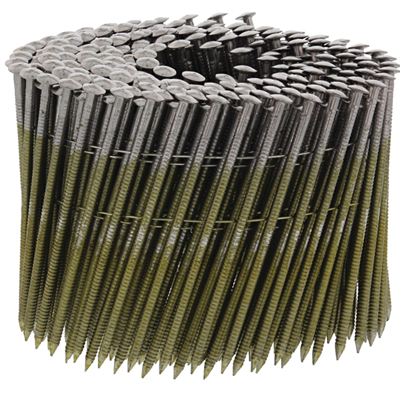 Clou cranté 16° inox A2 en rouleau fil soudé Haubold cloueur RNC - 2,8 x 65 mm - boîte de 6000