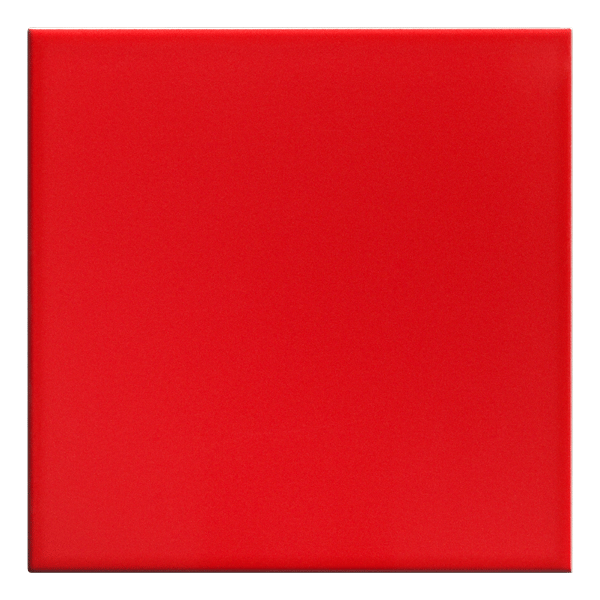 Faïence salle de bain et cuisine - Technical - 20,0 CM x 20,0 CM - ép. 6,30 MM - Rouge Brillant