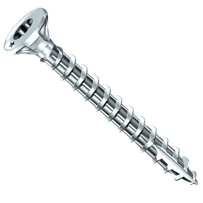 Vis bois Rocket tête fraisée Torx acier zingué filetage total 4x50 mm Boîte de 500