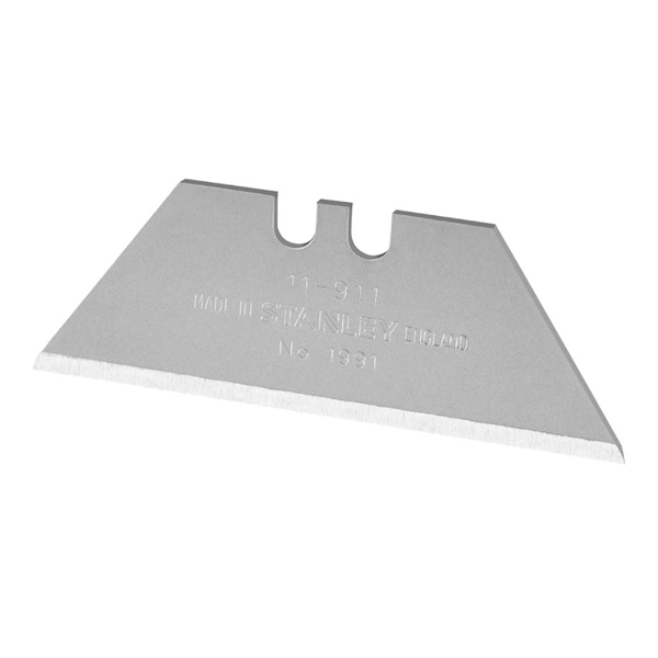 Lame trapézoïdale réversible 1991 pour couteaux Stanley - Longueur 50 mm - Lot de 10