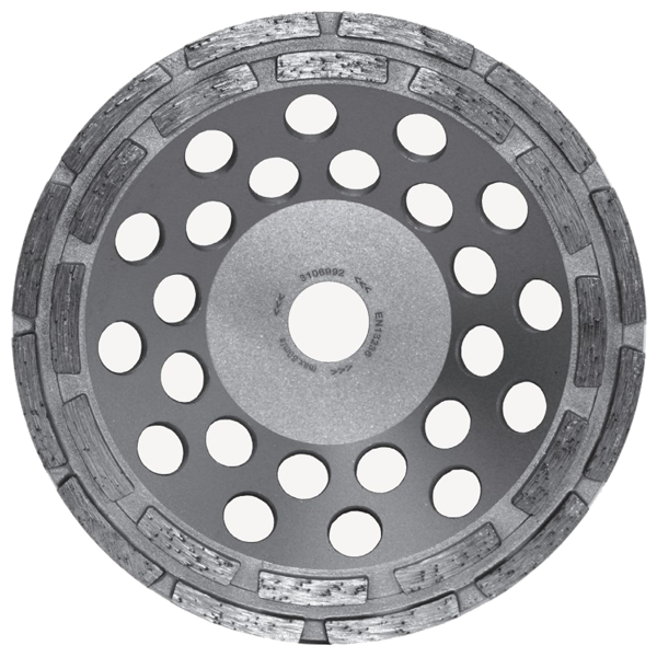 Plateau diamant ponçage béton et époxy - PE2180 Diam Industries Ø180mm Alésage 22,23mm