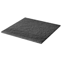 Nez de marche strié grès cérame technique Taurus Granit Relief mat SR7 - 30,0 CM x 30,0 CM ép. 8,00 MM - Anthracite