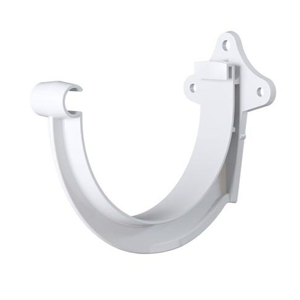 Crochet de gouttière demi-ronde MEP GD25 de développé de 25 cm - PVC Blanc