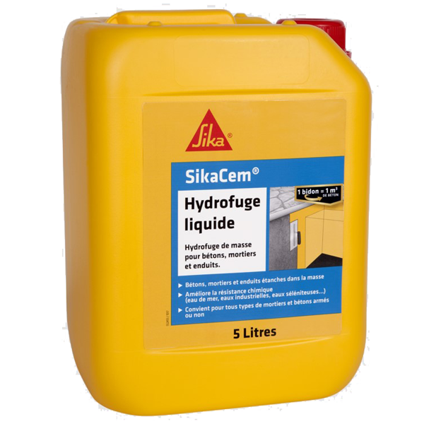 Hydrofuge de masse liquide cem dosette de 500ml  Sika 471275 546962