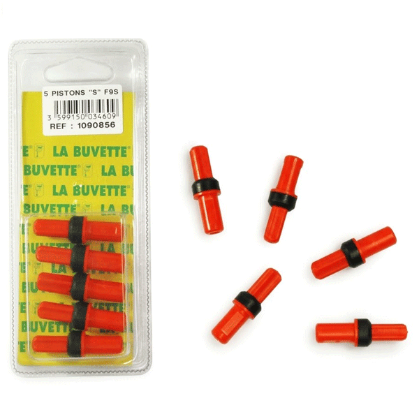 Piston pour abreuvoir La Buvette modèles F11 - STALCHO - BIGSTAL 2 - FORSTAL - lot de 5 pistons rouges