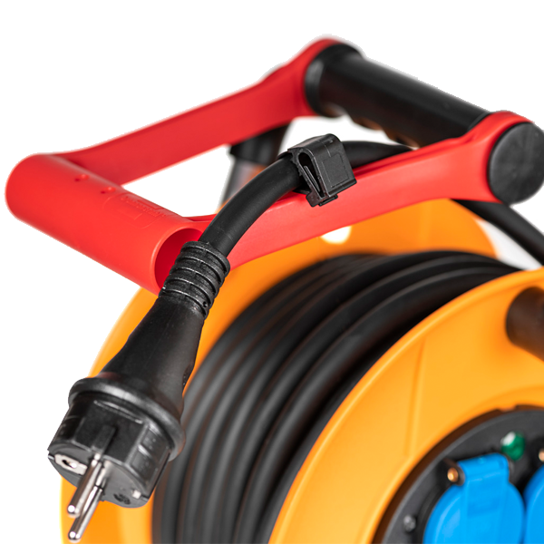 Enrouleur électrique Brennenstuhl Standard Pro - câble de 25,0 M H07RN-F 3G2,5 avec 4 prises IP44