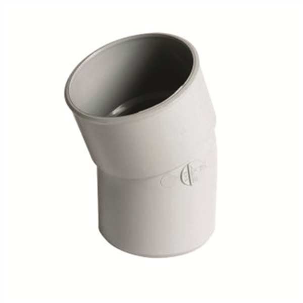 Coude mâle/femelle Nicoll pour tube de descente - Diamètre 80 mm - Degré angle 20° - Techtan - Gris