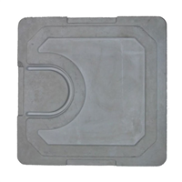 Couvercle de regard EPERS CV25A en béton pour boîte à opercules Sebico - dimensions intérieures 25x25 CM