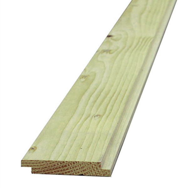 Volige mi-bois douglas rabotée 1 face - Traité Classe 3 Vert - 15 MM x 180 MM - L.4,80 M