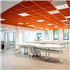Dalle faux plafond 60x60 cm - Tonga A 22 - Bords droits - Couleur Ambre - ép. 22 mm