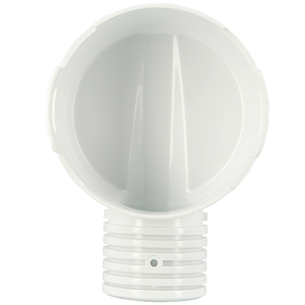 Adaptateur de siphonnette Nicoll ADSIHJ à sortie horizontale 40/50 mm pour douche plain-pied - PVC blanc