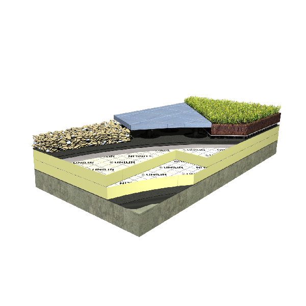 Panneau isolant polyuréthane pour toitures terrasses UTHERM Roof L - 5,55 m².K/W - 1.20 x 0.6 m - ép. 120,00 MM