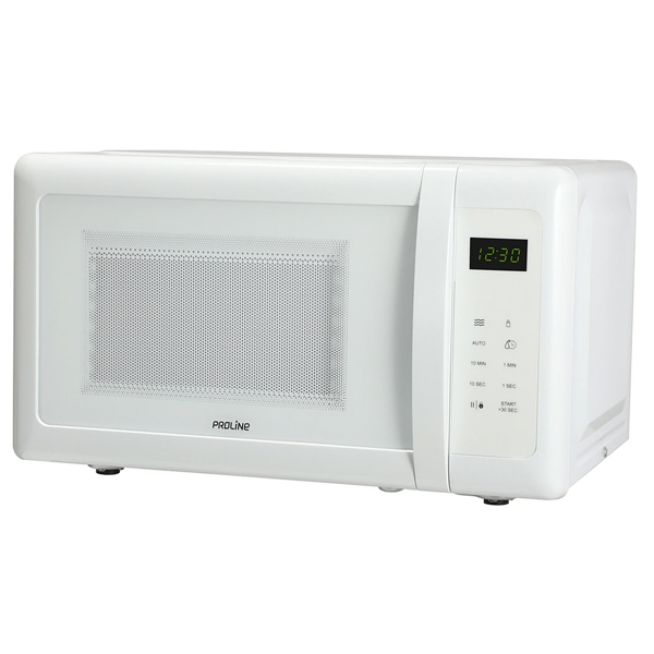 Micro-ondes Proline KE204W - fonctions Jet Start et décongélation - 700W - plateau tournant capacité 20 litres