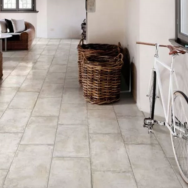 Carrelage sol intérieur effet "terre cuite" Cottoantico - Bianco - 60 cm x 30 cm - ép.9 mm