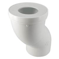 Pipe orientable Nicoll pour WC - Diamètre raccord 100 mm - PVC Blanc