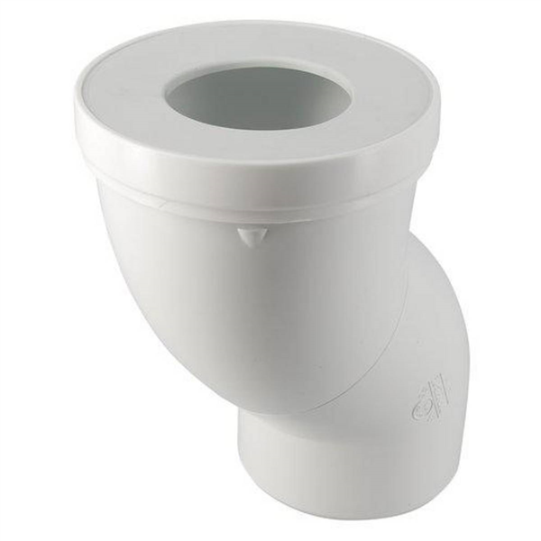 Pipe orientable Nicoll pour WC - Diamètre raccord 100 mm - PVC Blanc