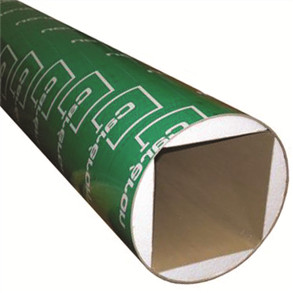 Tube de coffrage carré/rectangle carton angle coupé - 20x20 CM L.3 M