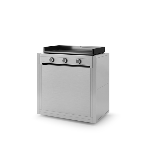 Chariot inox fermé CH MIF 75 Forge Adour pour plancha Modern 75