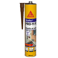 Mastic colle étanchéité et collage Sikaflex Pro 11 FC - Couleur Marron - Cartouche de 300 ml