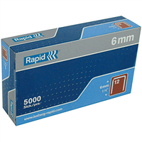 Agrafes rapid no12 longueur 6 mm boîte de 5000