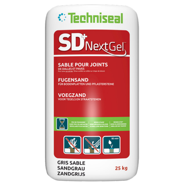 Sable de jointoiement pour dalles et pavés - SD+ NextGel - Gris sable - Sac de 25 kg