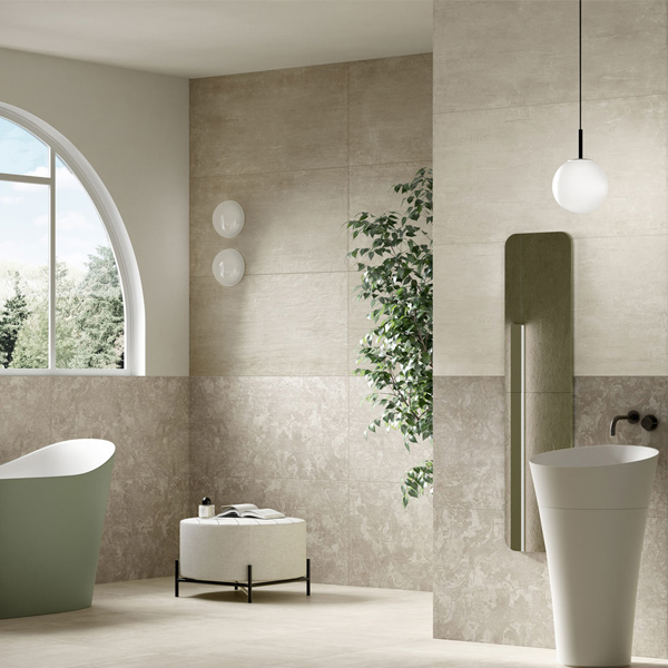 Faïence salle de bain en grès cérame rectifié - Foyer - 120,0 CM x 60,0 CM - ép.7,00 MM - Première