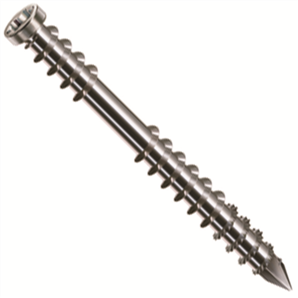 Vis terrasse Torx à tête cylindrique - inox A4 SPAX terrasse bois exotique - Diam. 5MMx60MM - Bte 100PCE