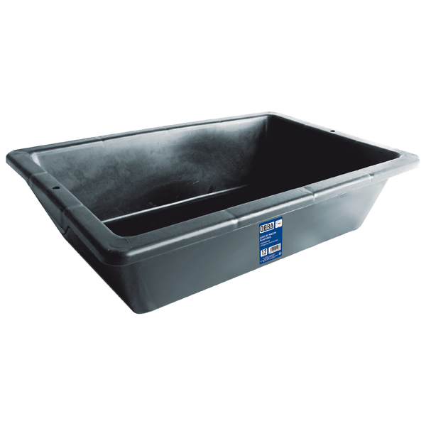 Auge de maçon en plastique noir - Obra - capacité 12 LTR