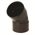 Coude cylindrique Nicoll tube de descente - Femelle/Femelle - Diamètre 80 mm - Angle 45° - Techtan - Marron