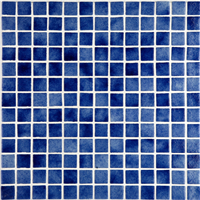 Mosaïque en émaux de verre lisse  - carreau de 2,5 x 2,5 cm - trame de 31,2 x 49,5 cm