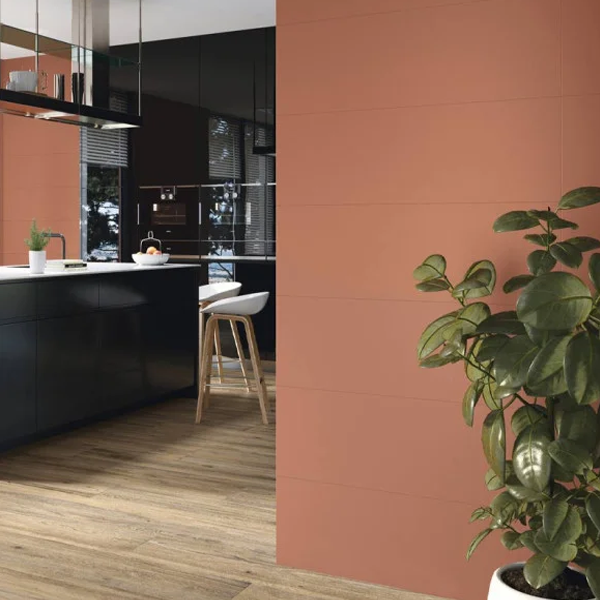 Faïence murale rectifiée - Colorful - 90,0 CM x 30,0 CM - ép. 8,70 MM - Rouge finition mat