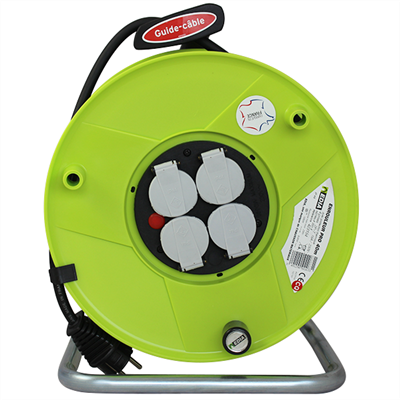Enrouleur électrique de chantier Edia H07RN-F 4 prises 2P+T 3G1,5 40 mètres