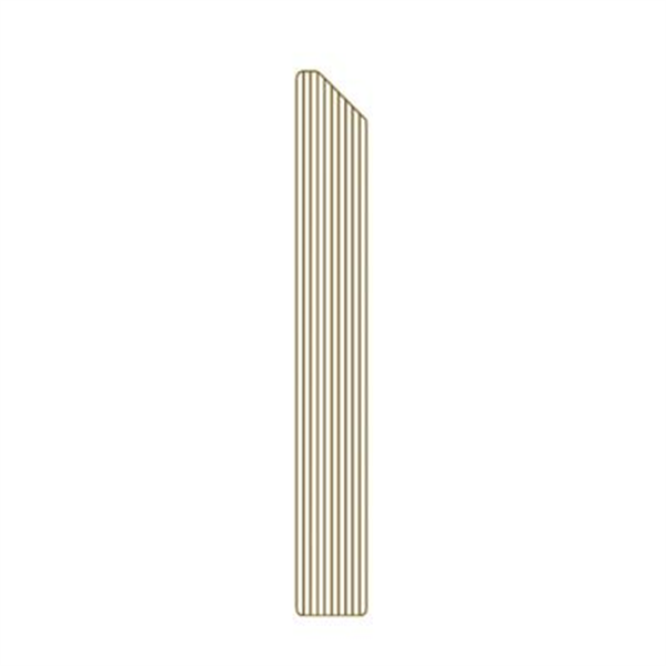Plinthe de finition pour terrasse composite - Beige noix - 7,8 CM x 10 MM - L.4 M