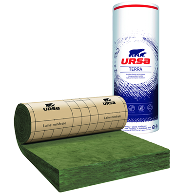 Rouleau laine de verre pour plafonds et combles perdus - MRK 40 Ursa - R=7,50 m².K/W - 2,60 M x 1,20 M - ép.300 MM
