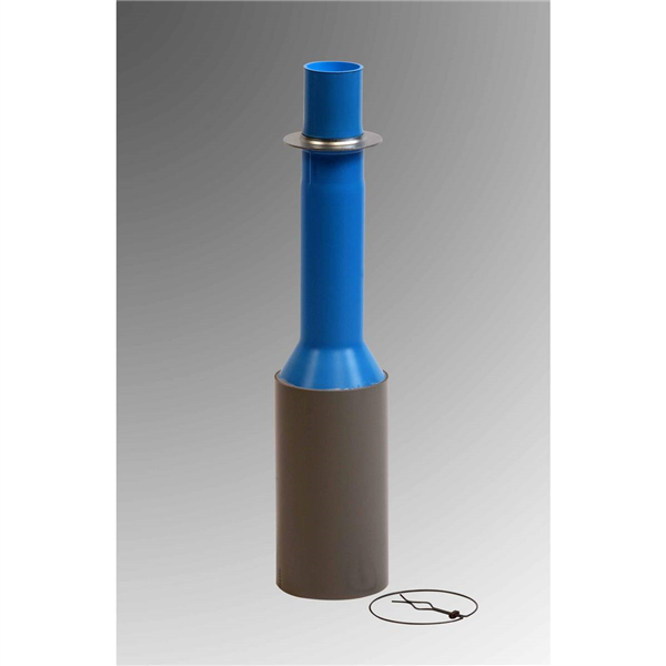 TUBE DE BOUCHE A CLE PVC TELESCOPIQUE CLOCHE TL 61 LONGUEUR 750 A 1050MM