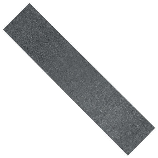 Plinthe pour sol intérieur effet "métal" NEW METAL grès cérame émaillé rectifié - Grey - 8 CMx60 CM