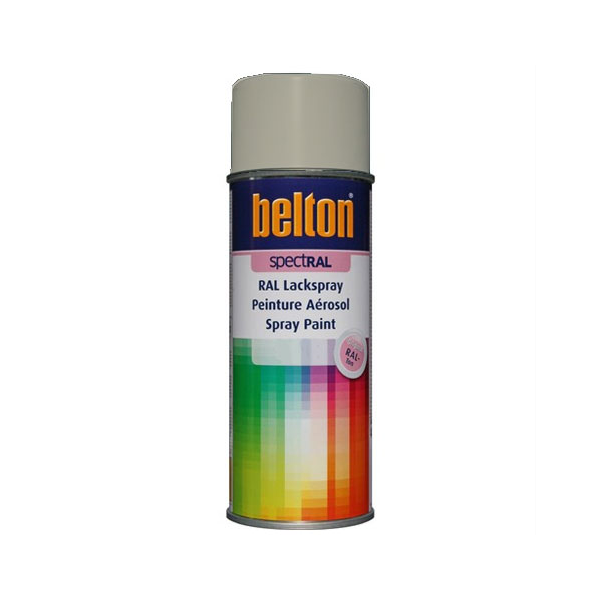 Peinture Belton aérosol SpectRAL brillante RAL 7032 Gris Silex 400 ml