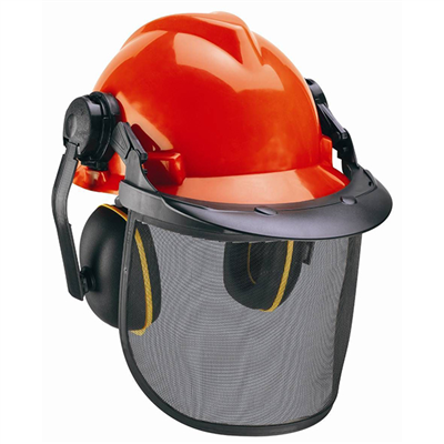 Casque de protection forestier complet - coquilles antibruit, visière amovible Euro-Protection
