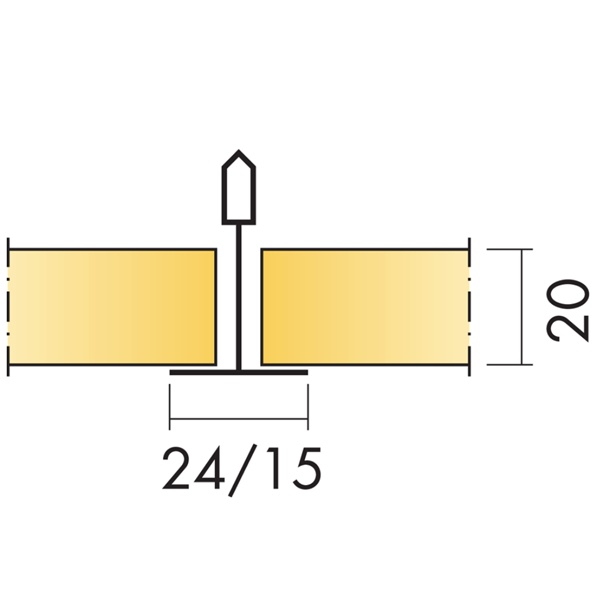 Dalle de plafond suspendu Ecophon Focus A pour ossature T24 - Blanc - 600,0 MM x 600 MM - ép. 20,00 MM