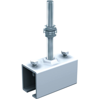 Support de raccordement tige longue pour rail 50x40 mm