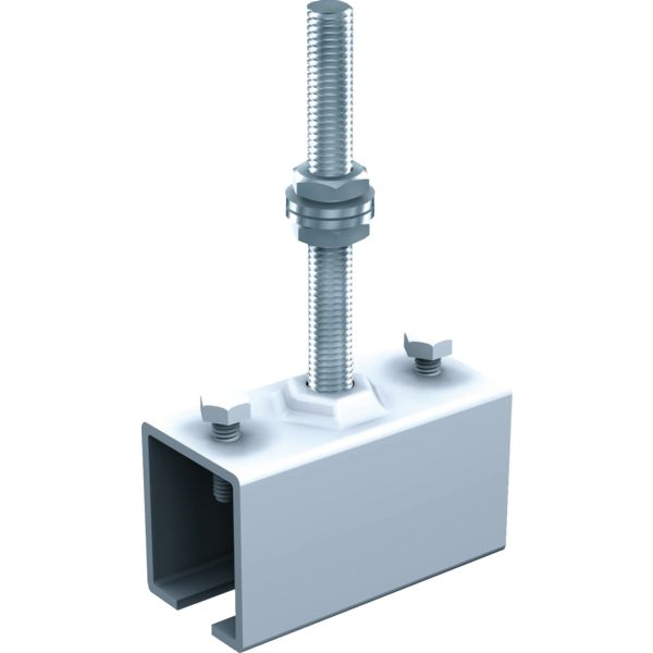 Support de raccordement tige longue pour rail 50x40 mm